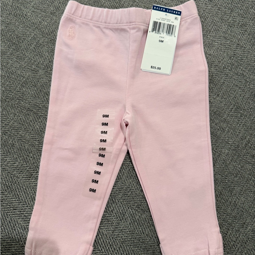 Ralph Lauren Light Pink Kids Leggings